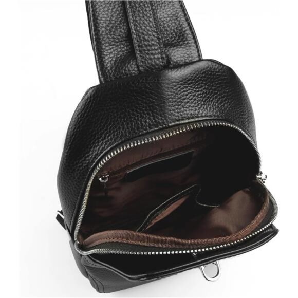 Genuine Leather Sling Bag Women Crossbody Purse Travel Chest Backpack Daypack main image 5